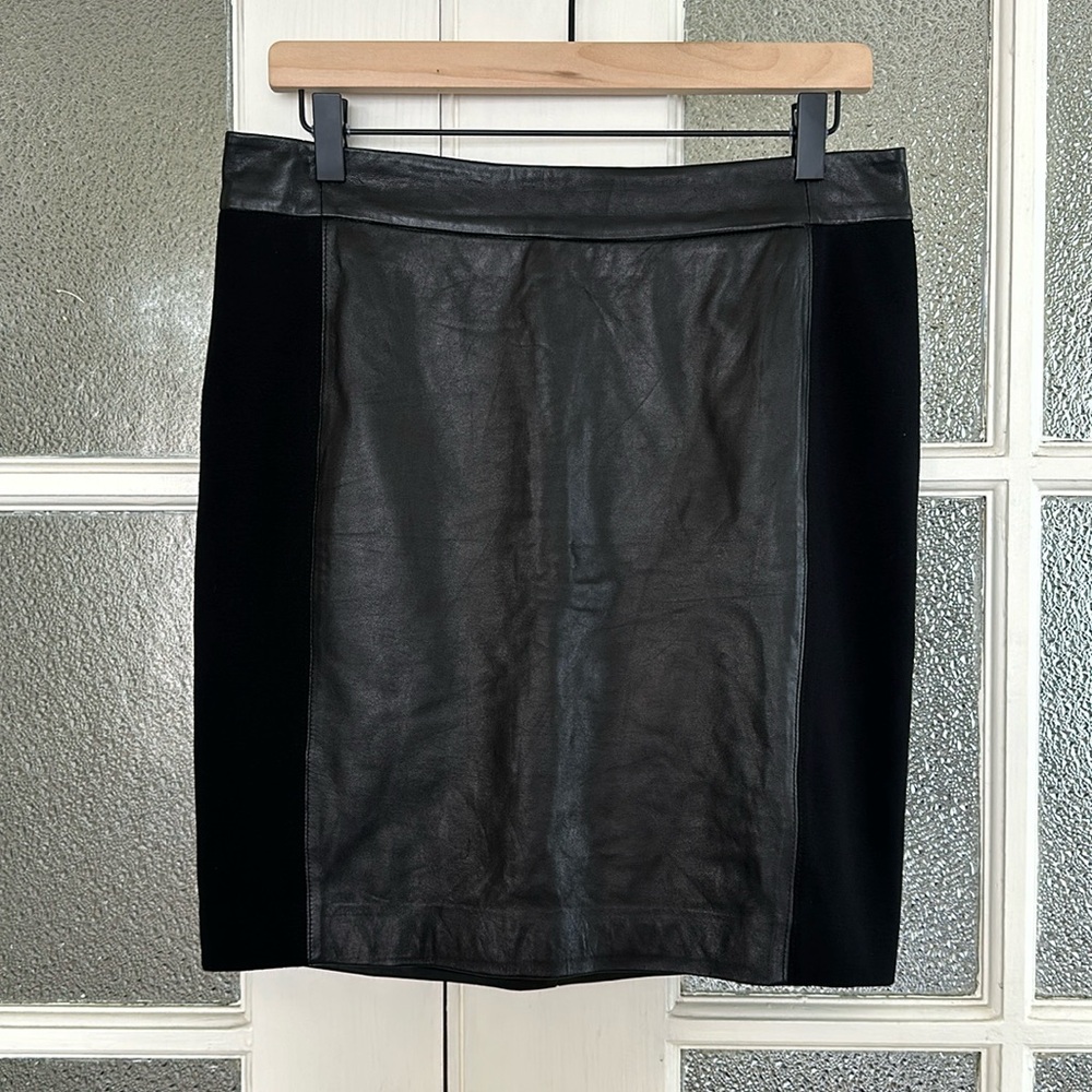 Ann Taylor Loft Leather Pencil Skirt